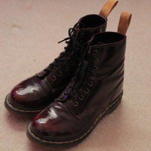 Cherry Leather Dr. Martens
